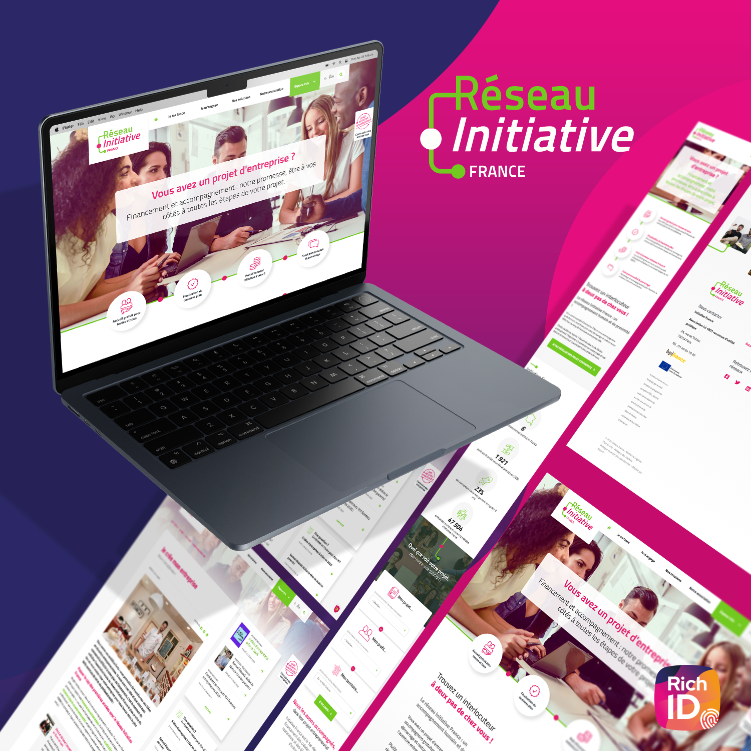 Site internet vitrine d'Initiative France